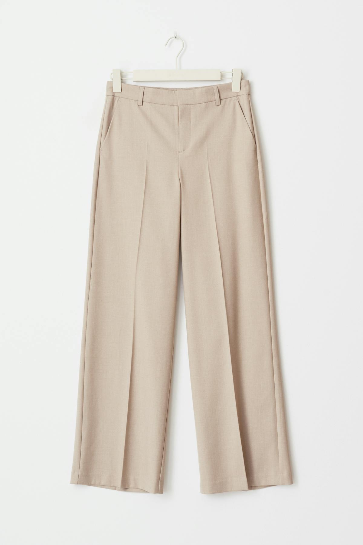 Wide leg suit trousers