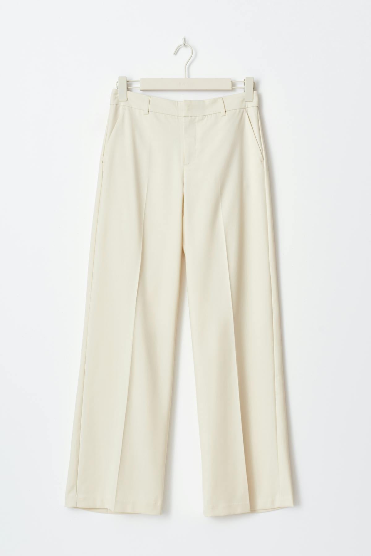 Wide leg suit trousers
