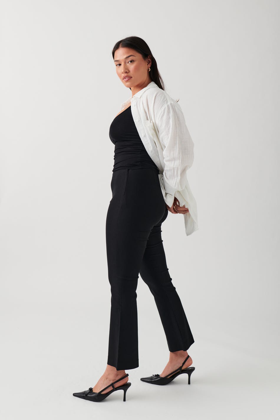 Kick flare trousers
