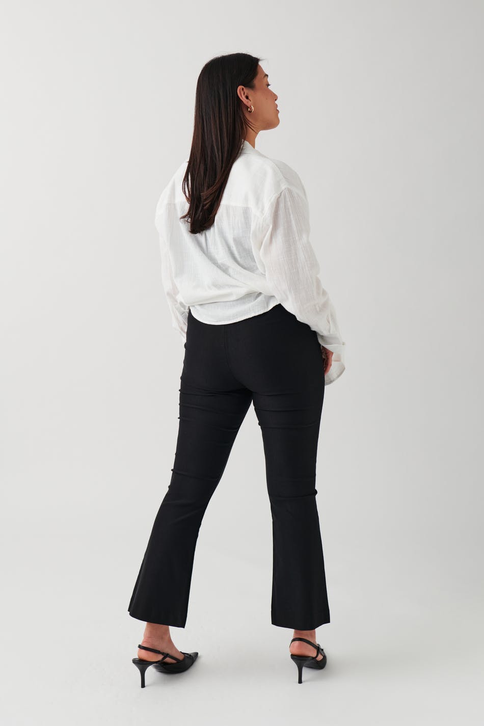 Kick flare trousers