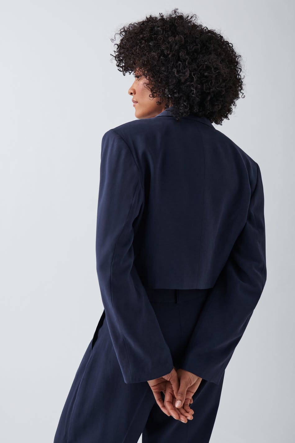 Boxy cropped blazer