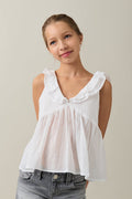 Y flounce top