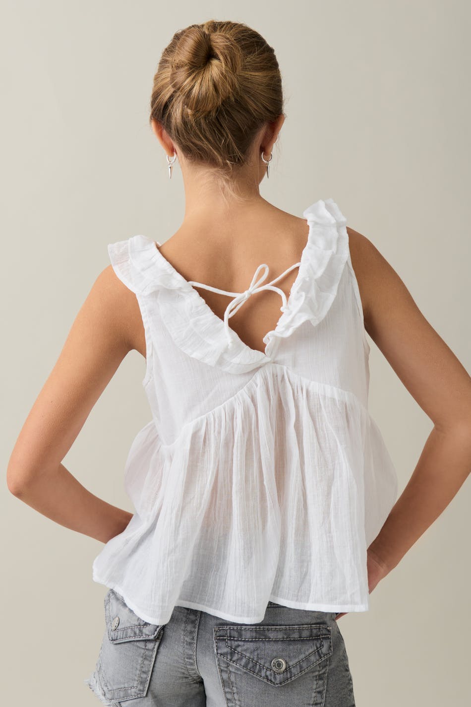 Y flounce top