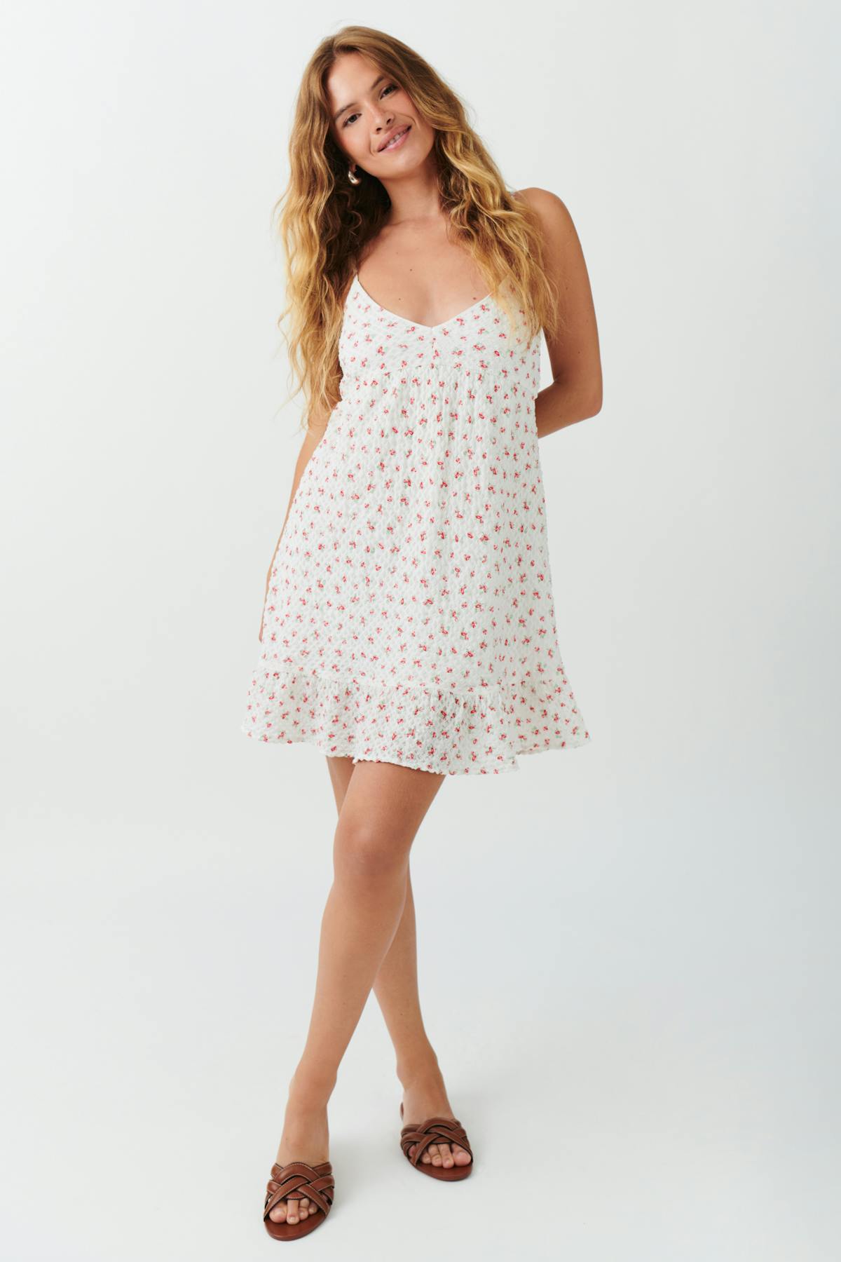 Frill mini dress