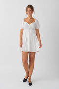 Puff sleeve mini dress
