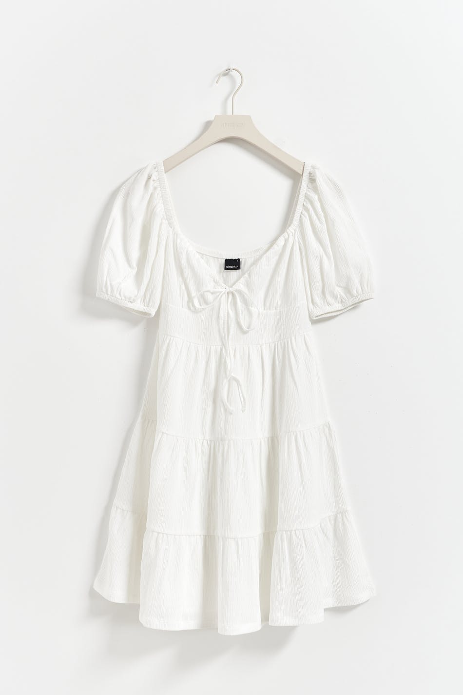 Puff sleeve mini dress