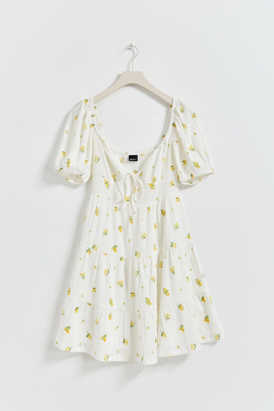 Puff sleeve mini dress