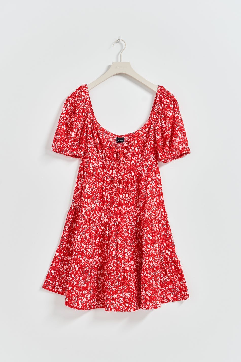 Puff sleeve mini dress
