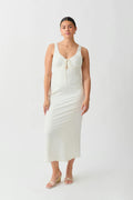 Lacing midi dress