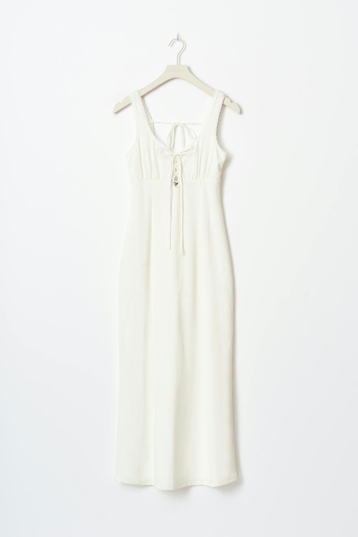 Lacing midi dress