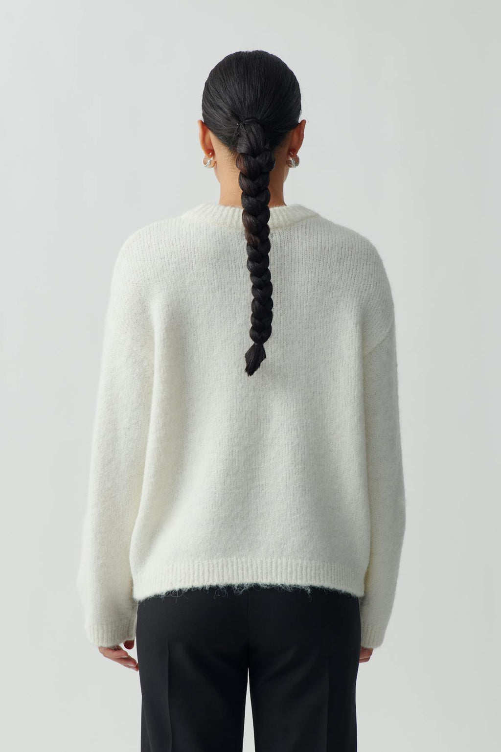 Boxy knitted sweater