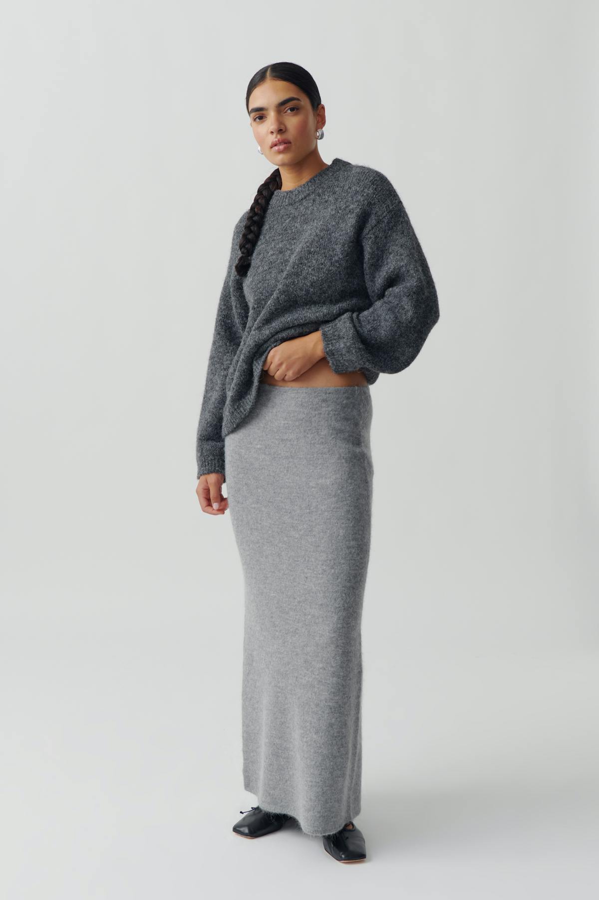 Boxy knitted sweater