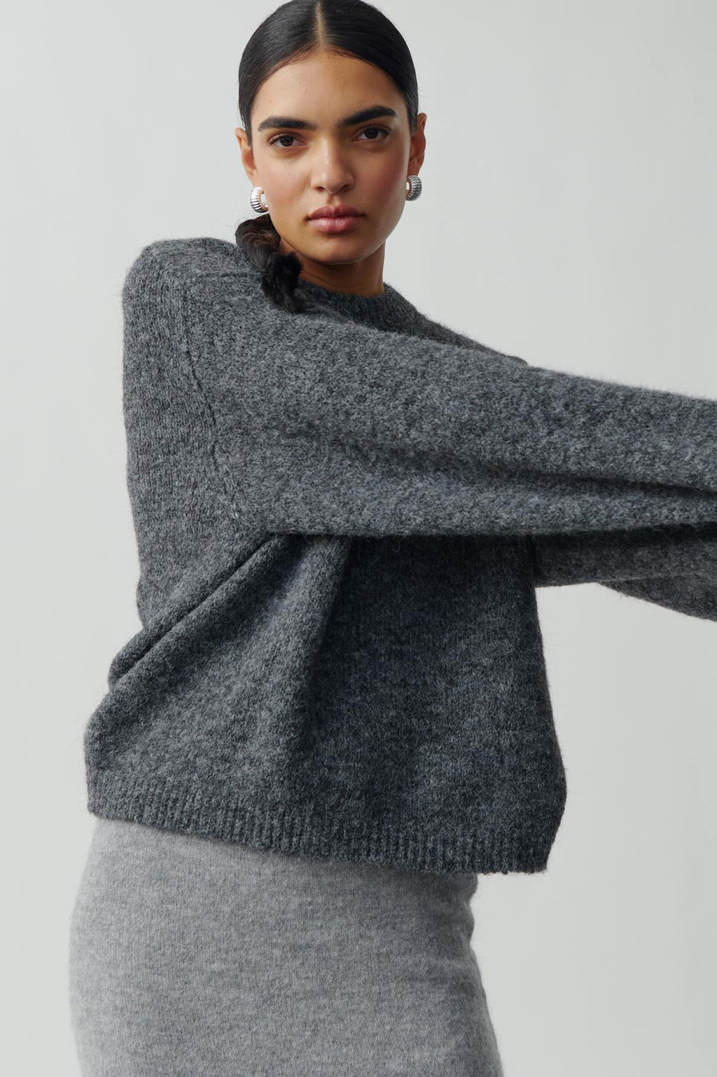Boxy knitted sweater