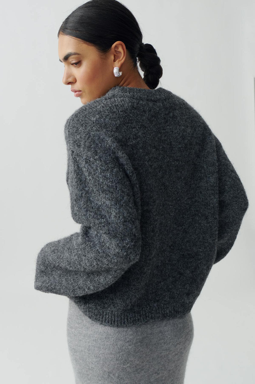 Boxy knitted sweater