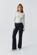 Relaxed bootcut trousers
