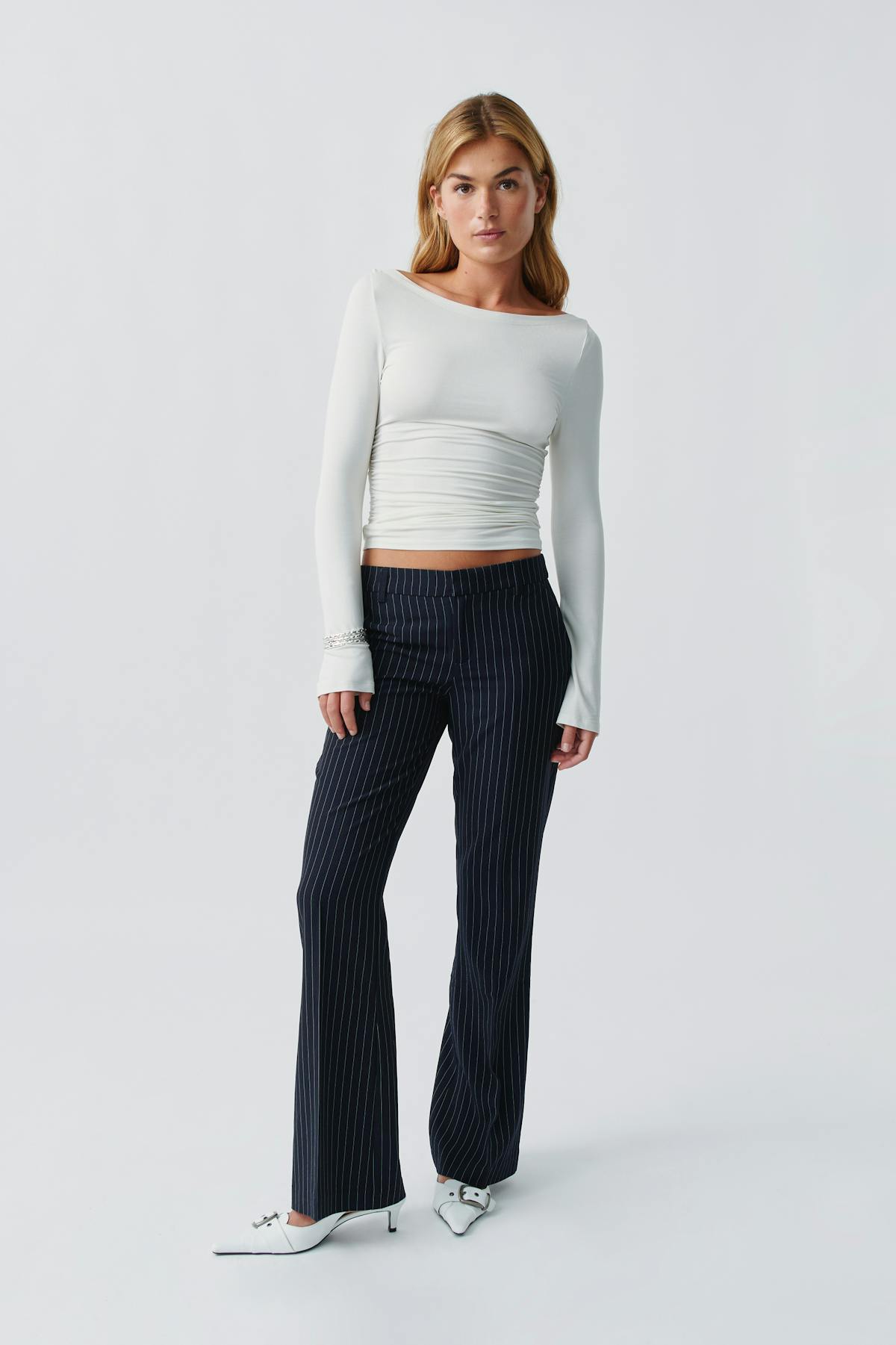 Relaxed bootcut trousers
