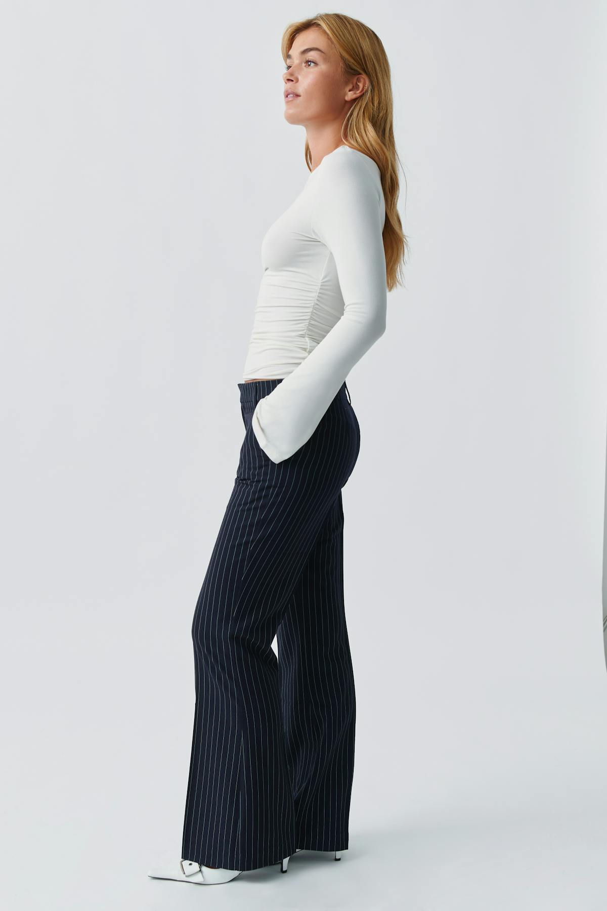 Relaxed bootcut trousers