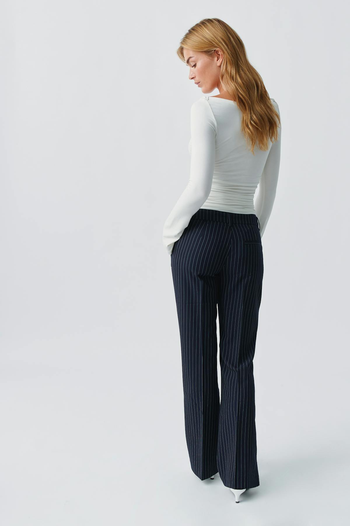 Relaxed bootcut trousers