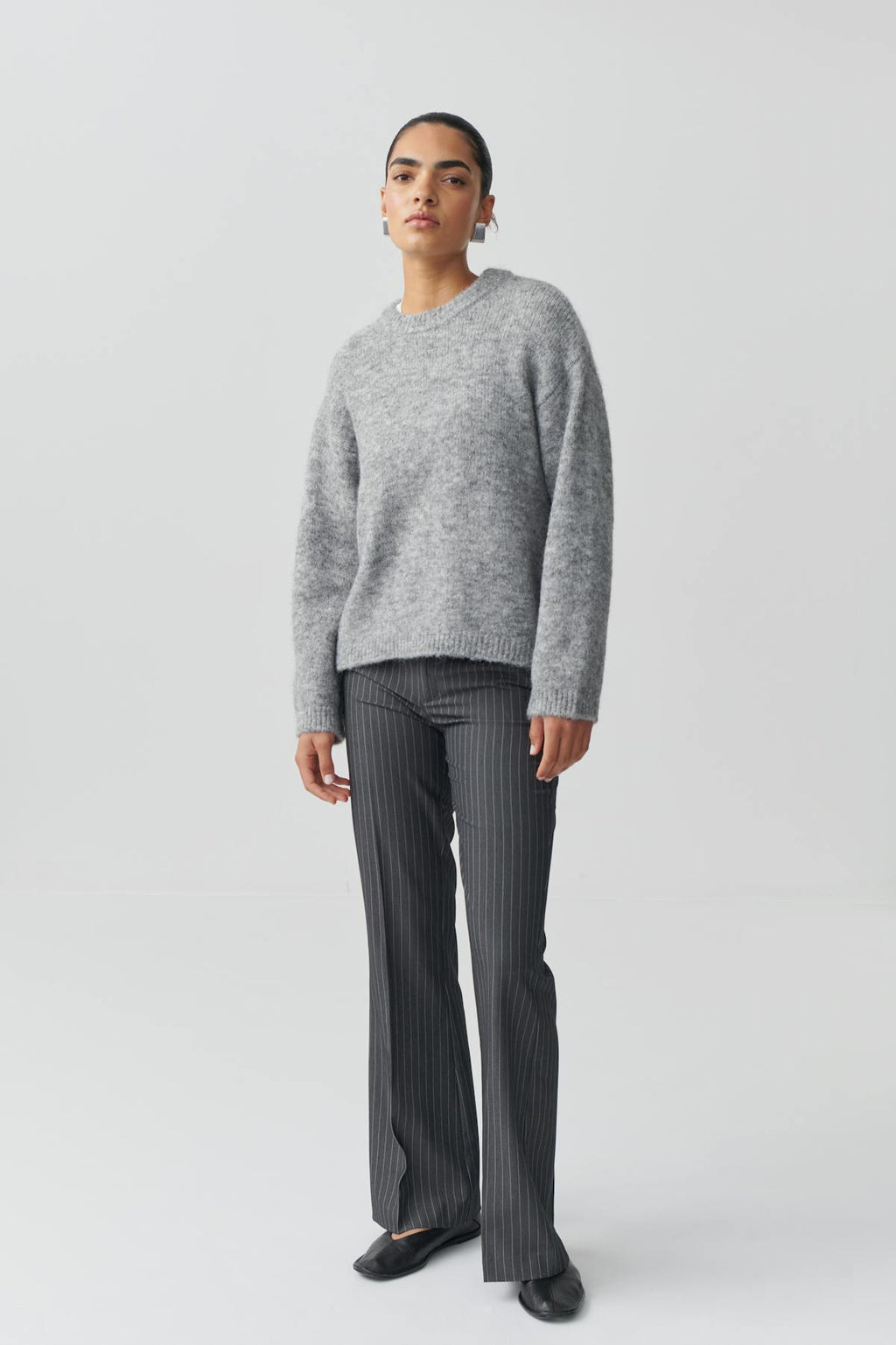 Relaxed bootcut trousers