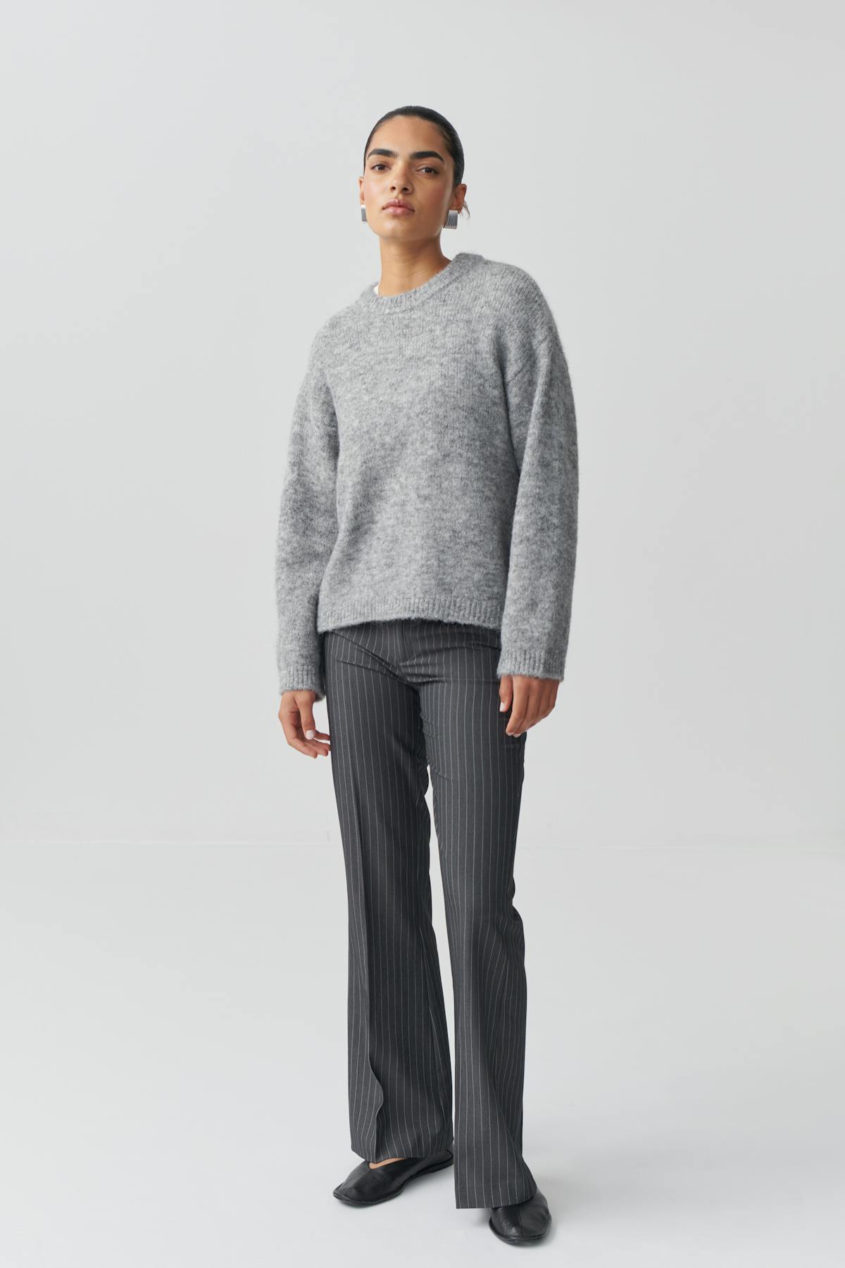 Relaxed bootcut trousers