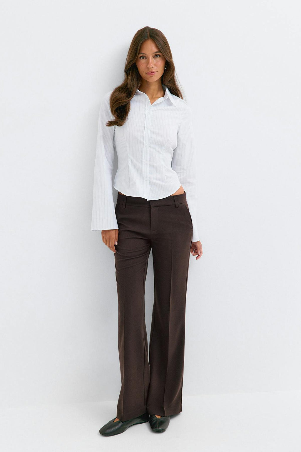 Relaxed bootcut trousers