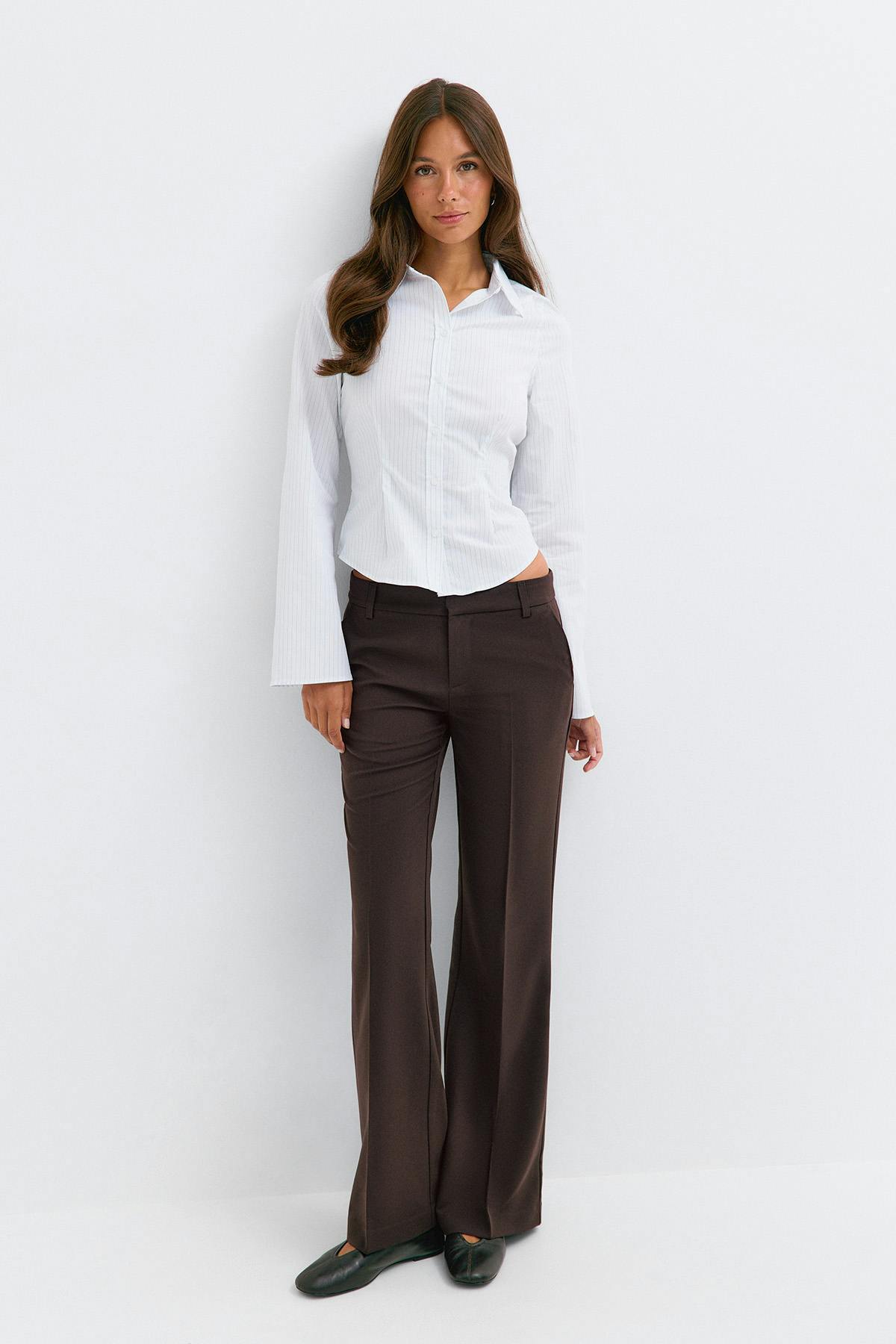 Relaxed bootcut trousers