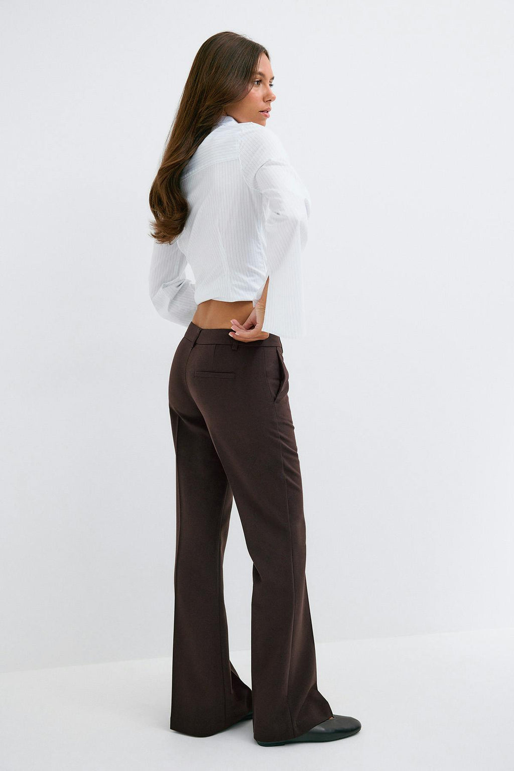 Relaxed bootcut trousers