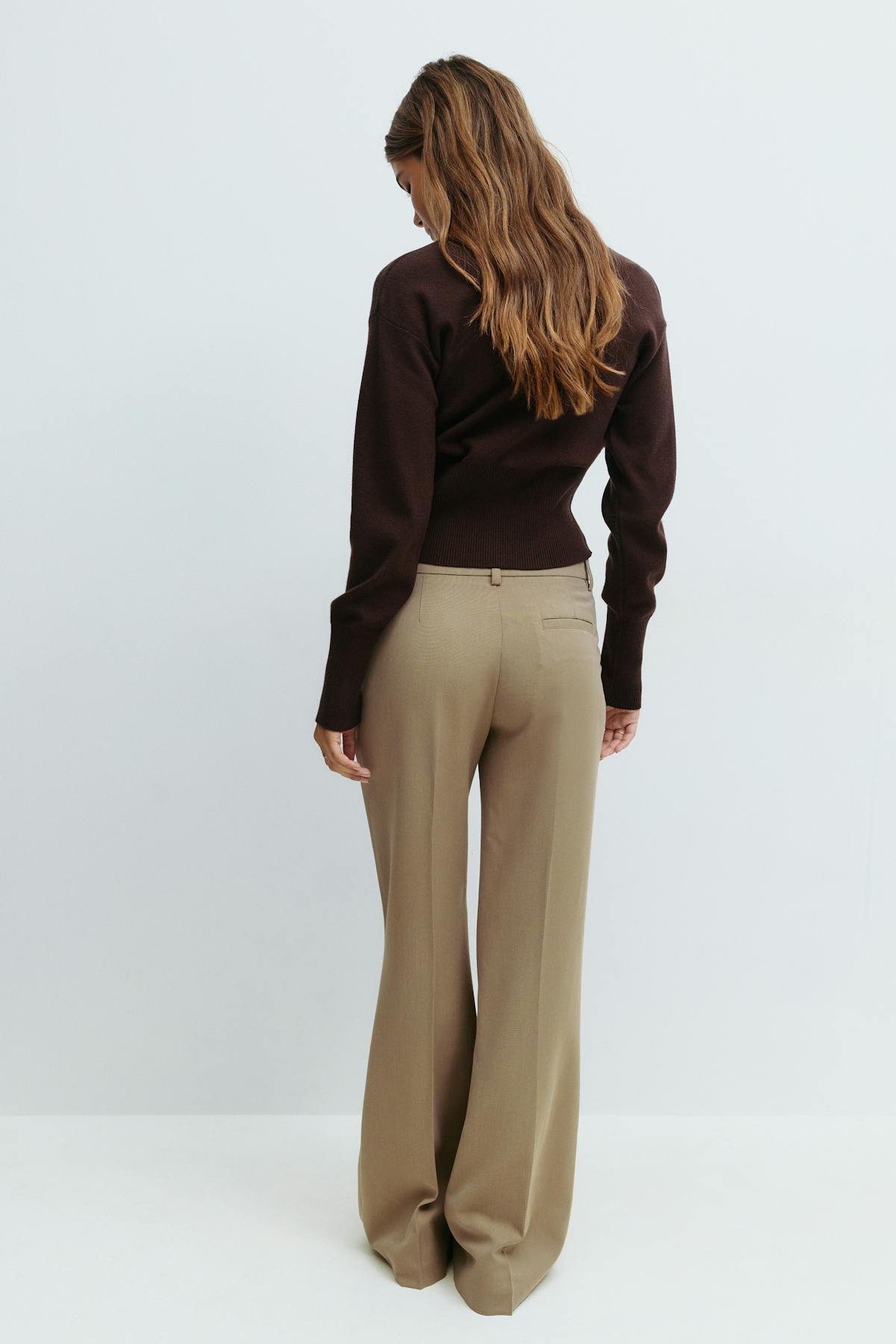 Relaxed bootcut trousers