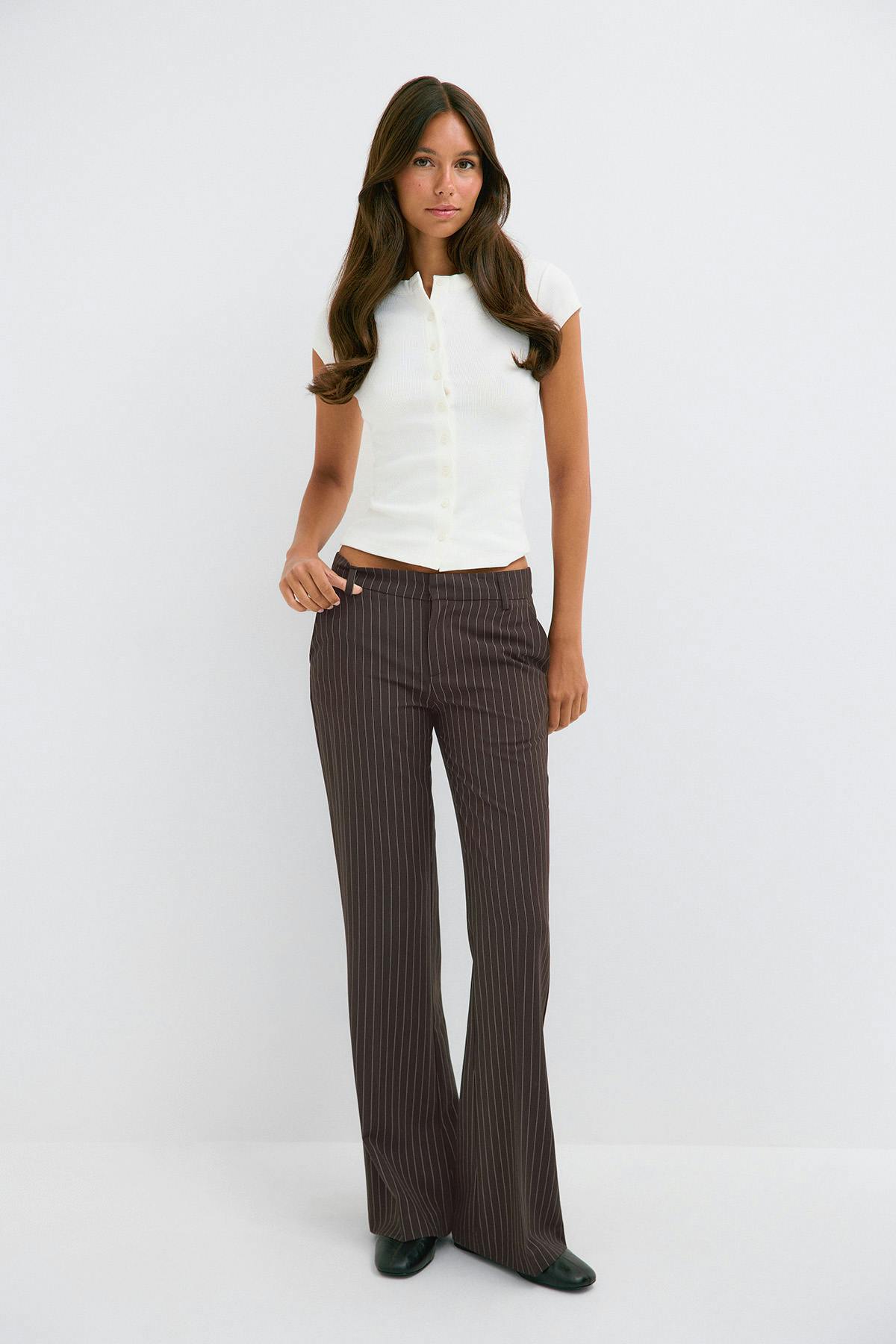 Relaxed bootcut trousers