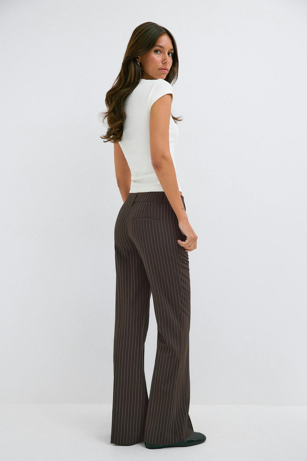 Relaxed bootcut trousers