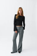 Relaxed bootcut trousers