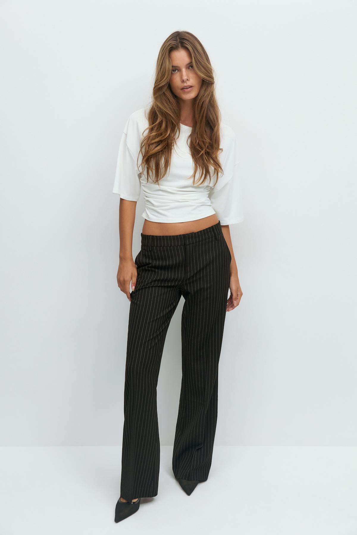 Relaxed bootcut trousers