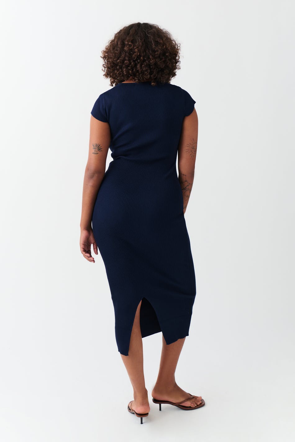 Knitted midi dress