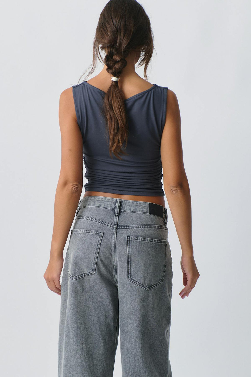 Soft touch boatneck top