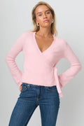knitted wrap cardigan