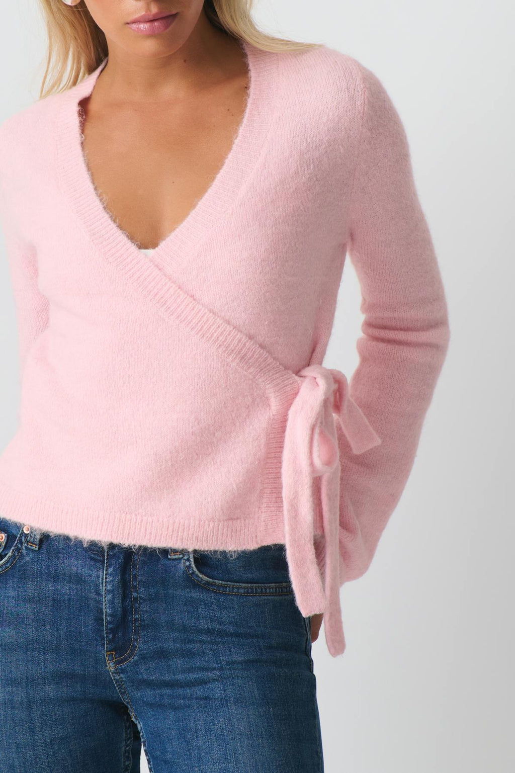 knitted wrap cardigan
