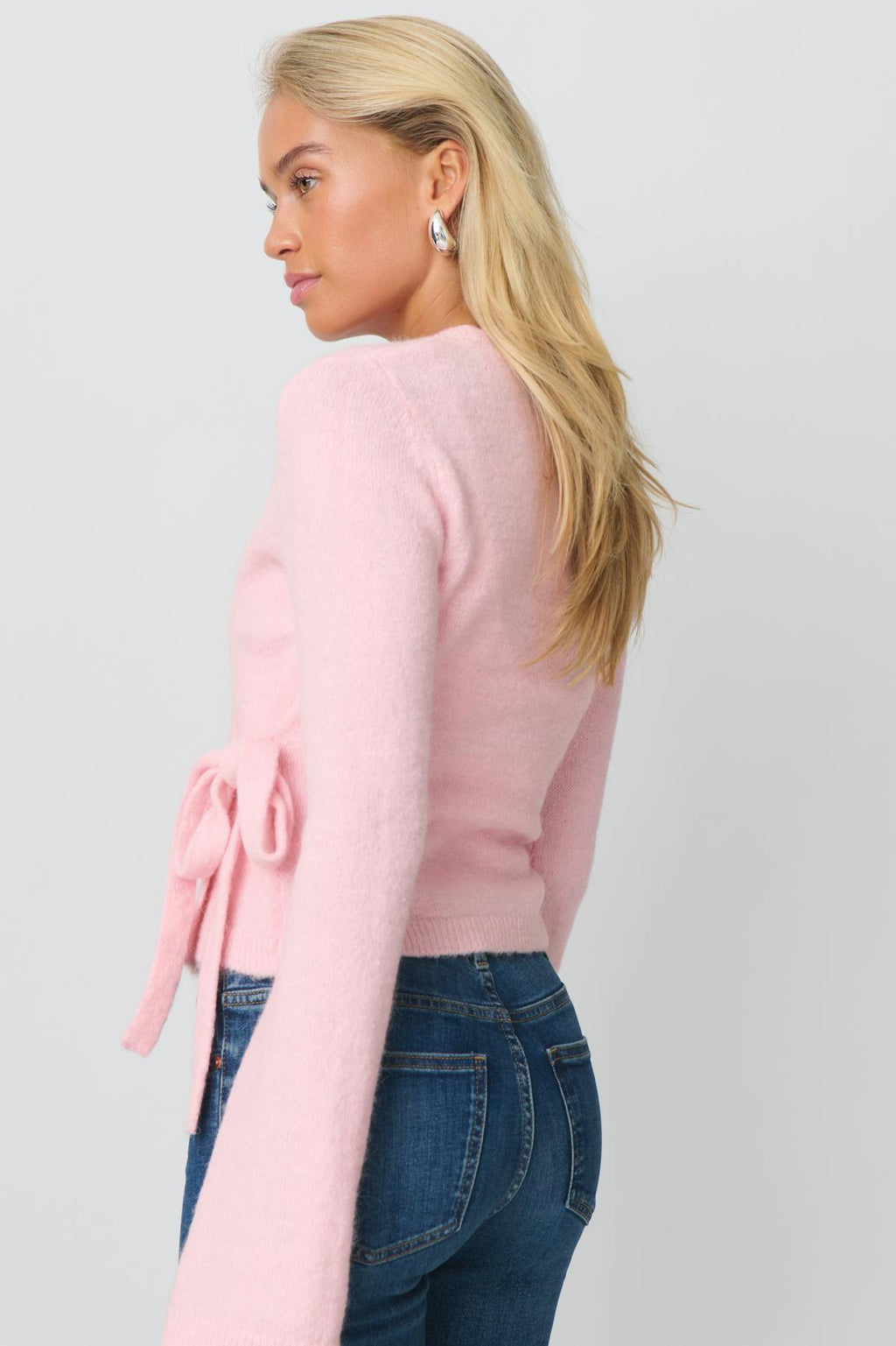 knitted wrap cardigan