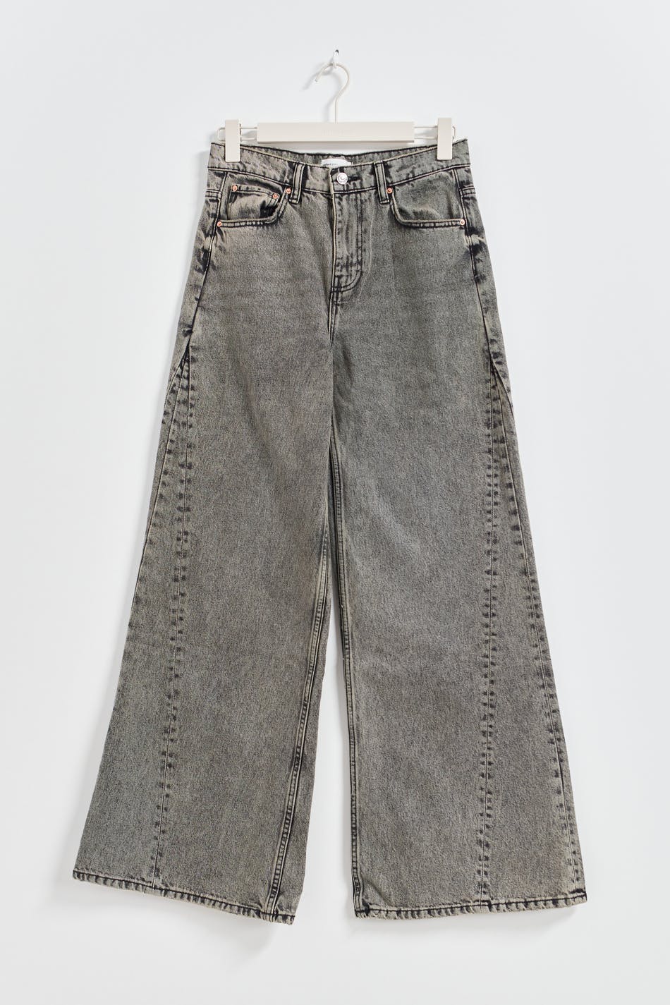 Wedge wide jeans