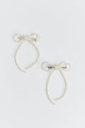 2-pack pearl bow hair clip