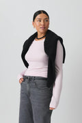 Soft touch crew neck top