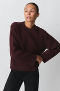 Crew neck knitted sweater