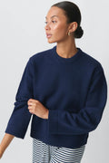 Crew neck knitted sweater