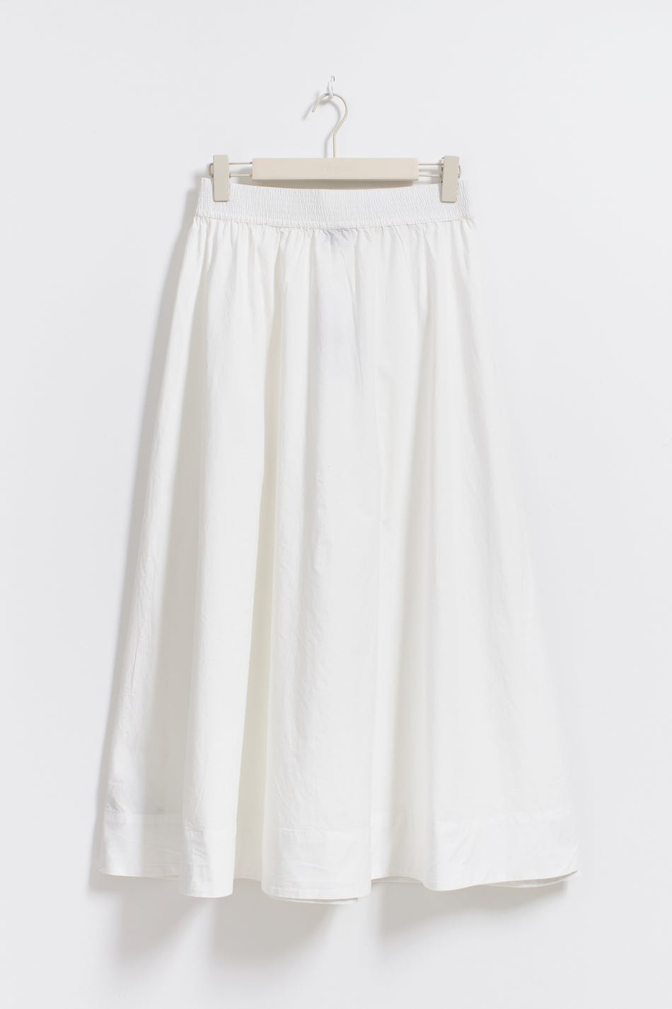 Poplin slit skirt