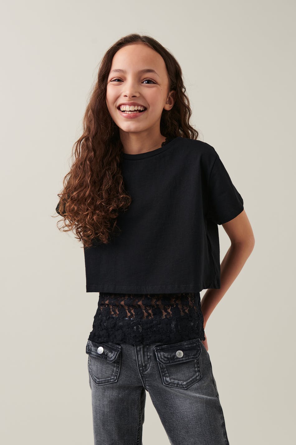 Y cropped tee