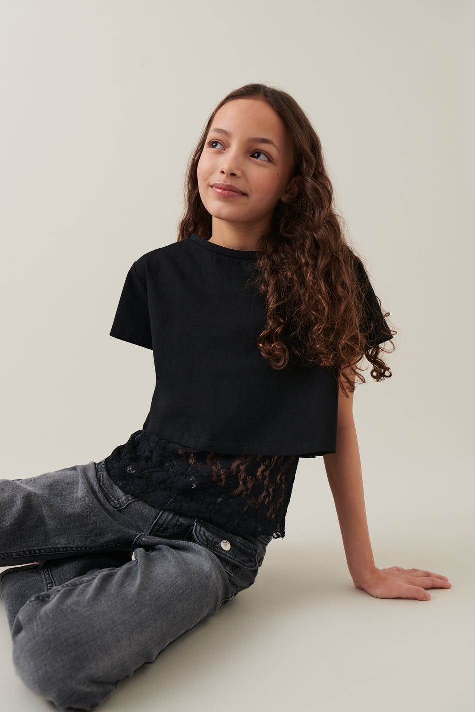 Y cropped tee