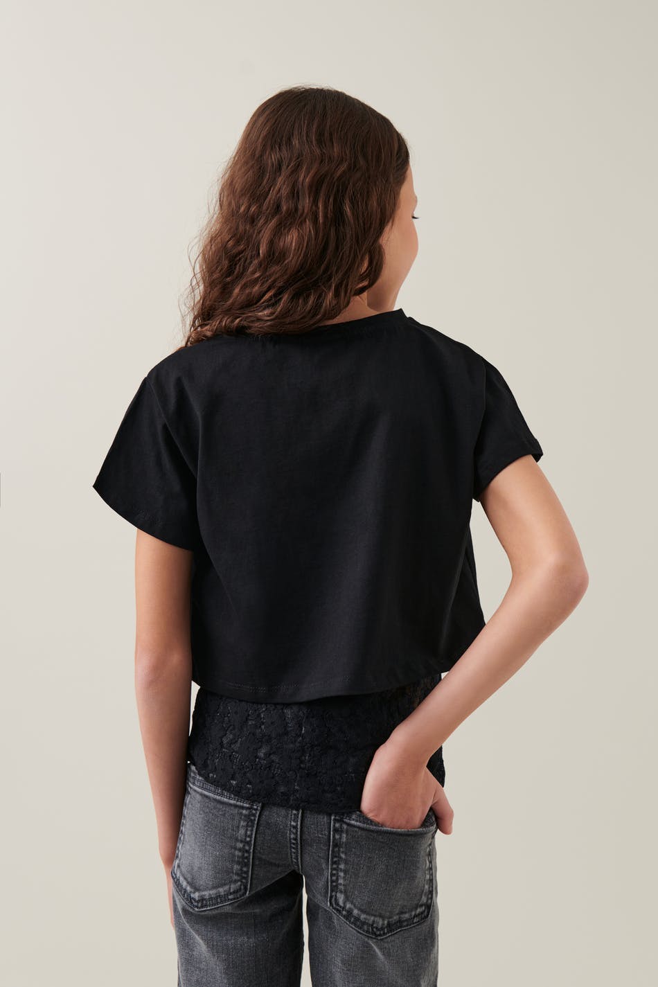 Y cropped tee