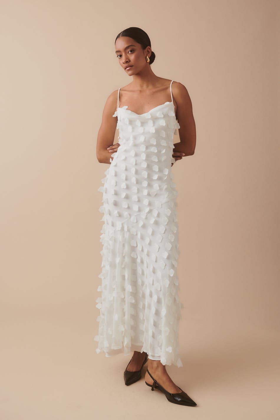 cowl neck dress