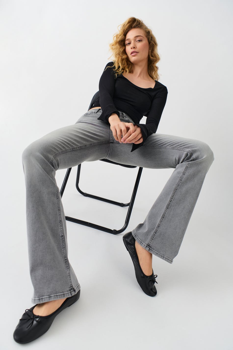 Low waist bootcut jeans