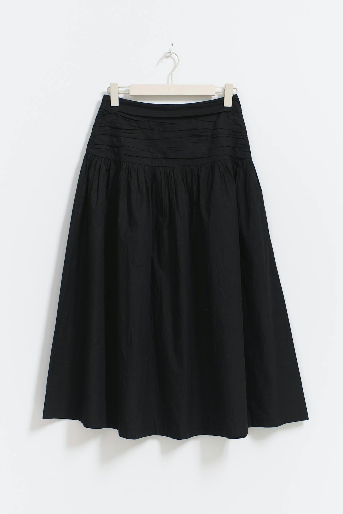 Dropped waist skirt