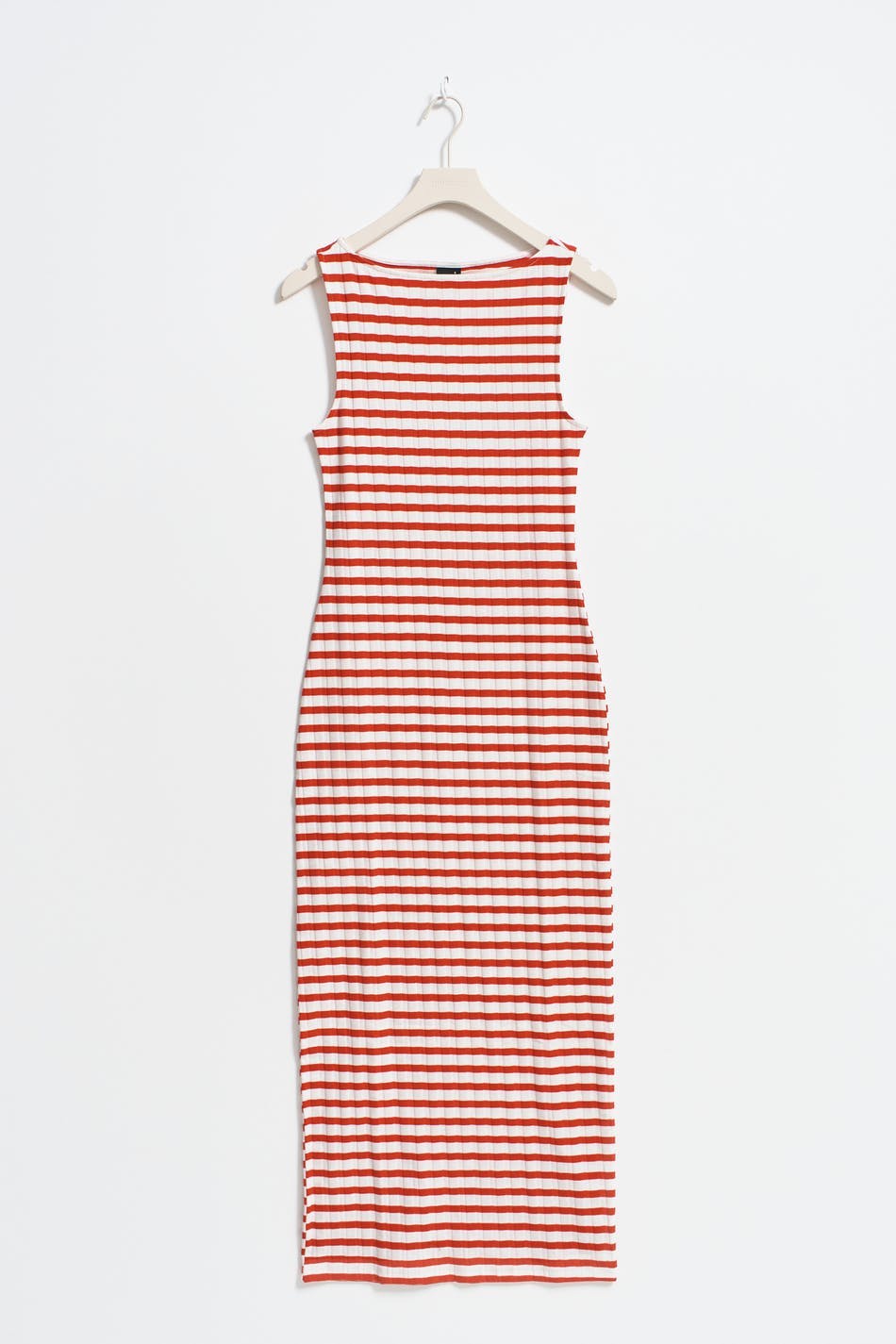 Boatneck rib dress